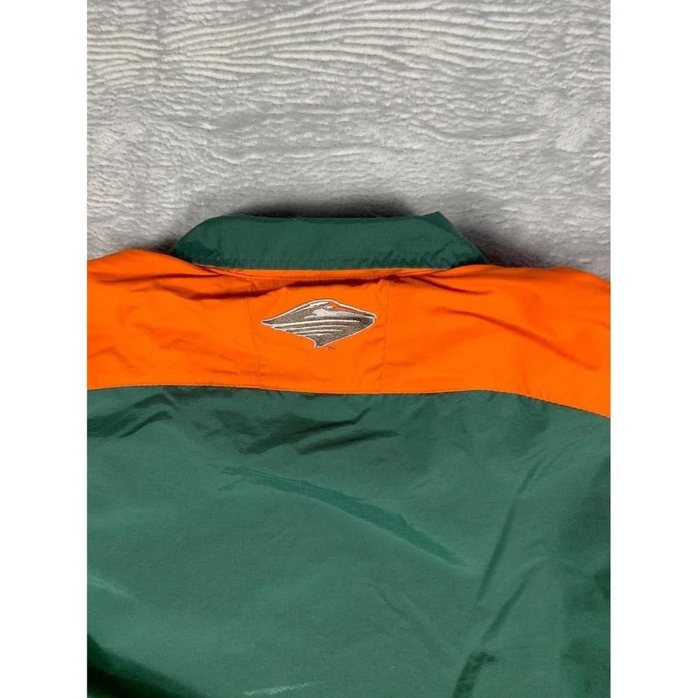 Vintage Nike University of Miami Hurricanes Mens XL Green Jacket Team Zip